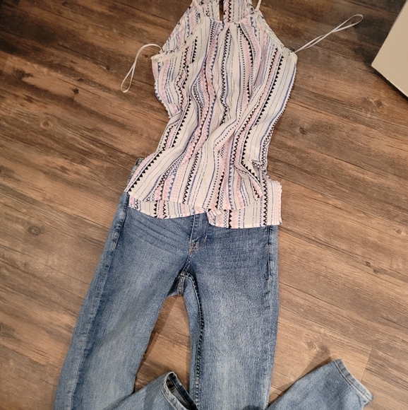 Top size S skinny jeans size 4 - Picture 1 of 5